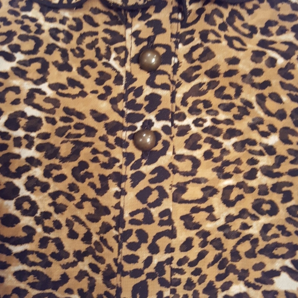 Worthington Ruffled cheetah button down top - Picture 6 of 6